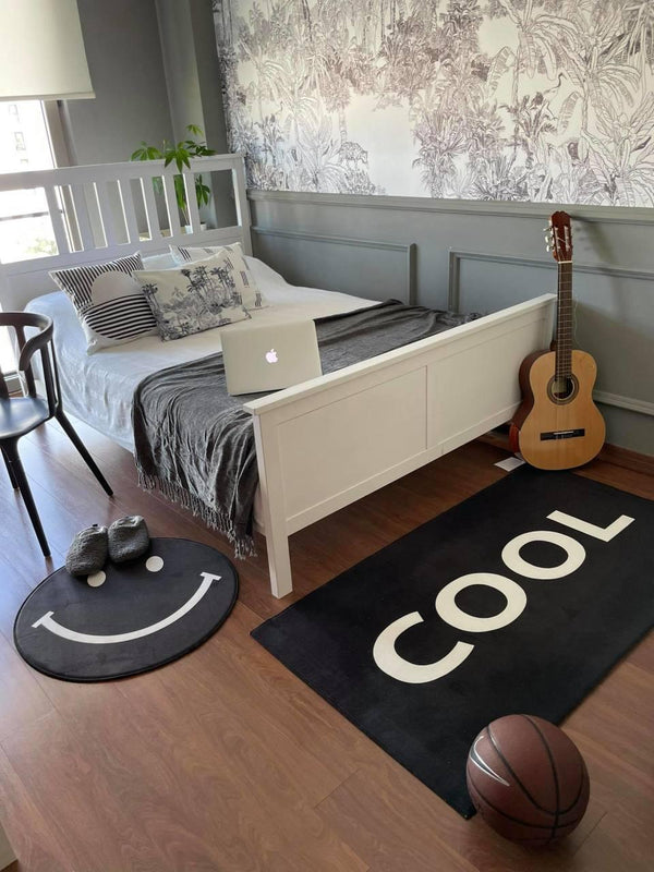 Missia Home DEKORATİF HALI COOL SERİSİ Siyah Zeminli Desen