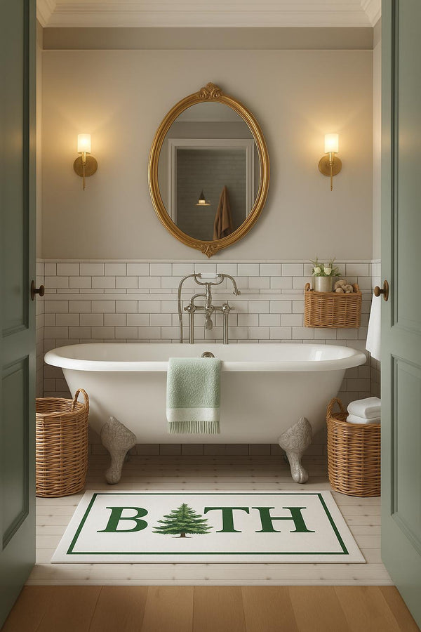 Missia Home Yeni Yıl Koleksiyonu 2026 Paspas Yeşil BATH DP1005