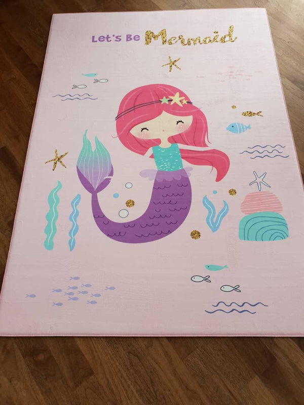 Missia Home LITTLE MERMAID Pembe Zemin Halı