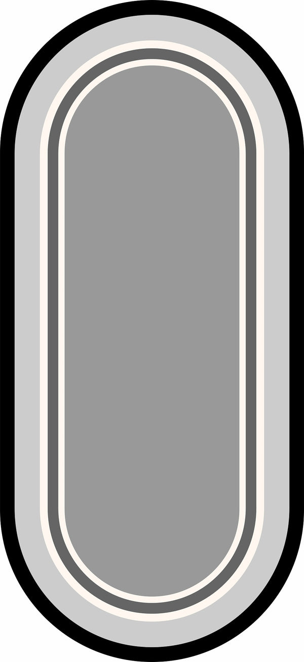 Missia Home OVAL SİRUS Serisi GRİ Desen Halı