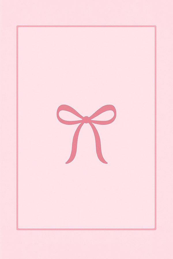 Missia Home PEMBE Zeminli RIBBON (İsim Yazılabilir )Çocuk  Halısı