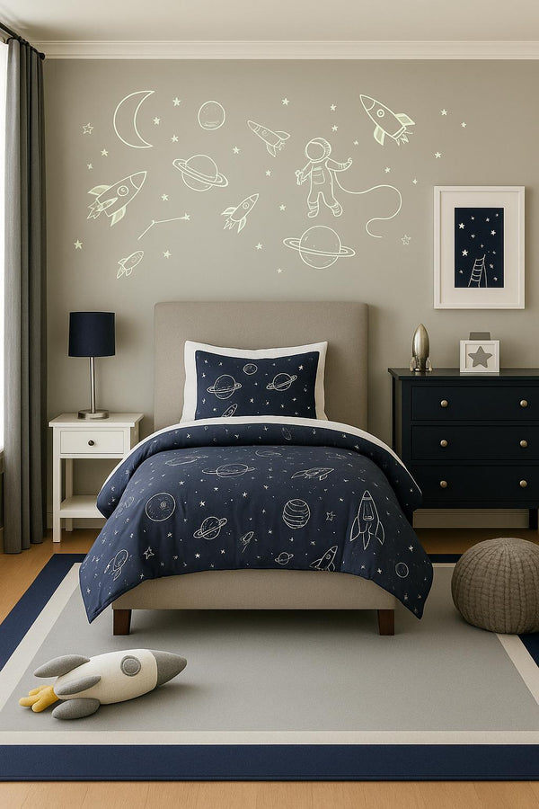 Missia Home ALMERİA Serisi Gri Ekru Lacıvert Desen Halı